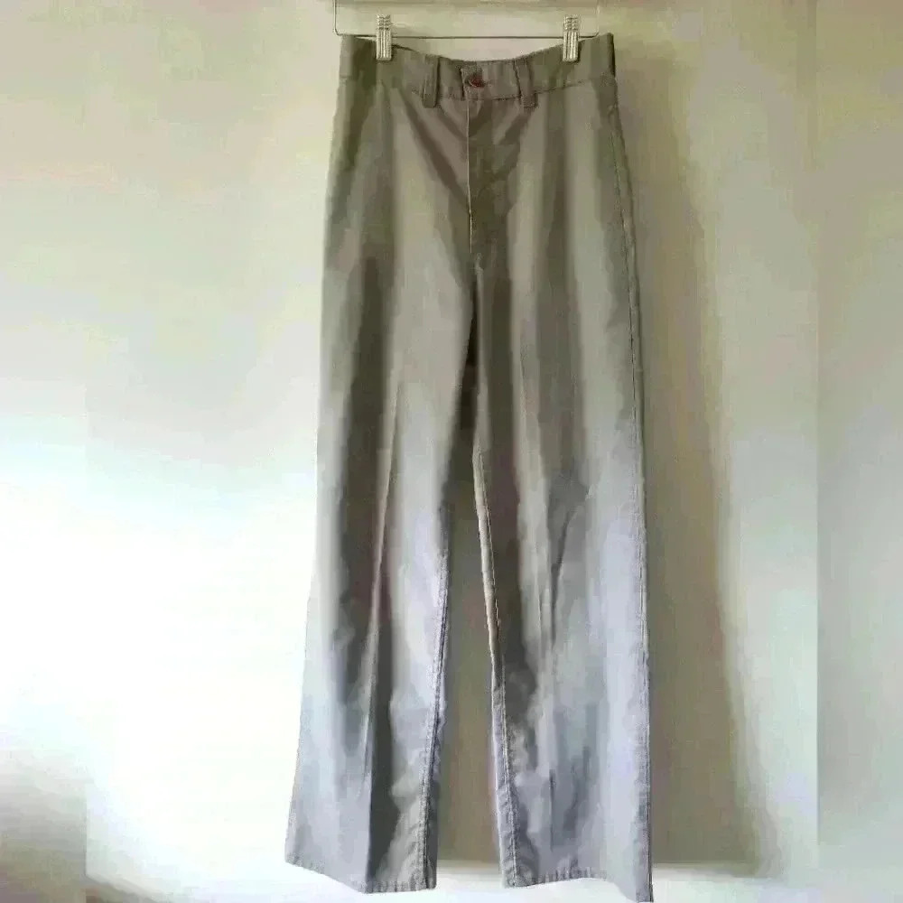 Pulse  high waisted wide leg grey casual pants.